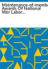 Maintenance-of-membership_awards_of_National_War_Labor_Board