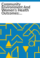 Community_environment_and_women_s_health_outcomes