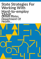 State_strategies_for_working_with_hard-to-employ_TANF_recipients